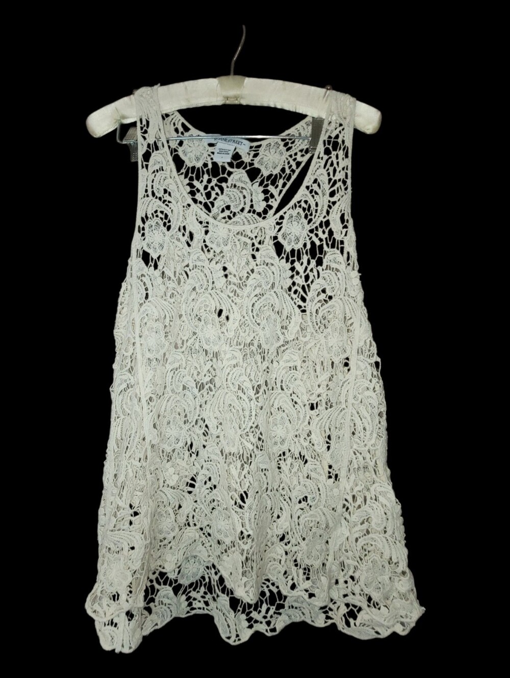 99 Jane street Cotton Crocheted Boho Festival Tank Top L